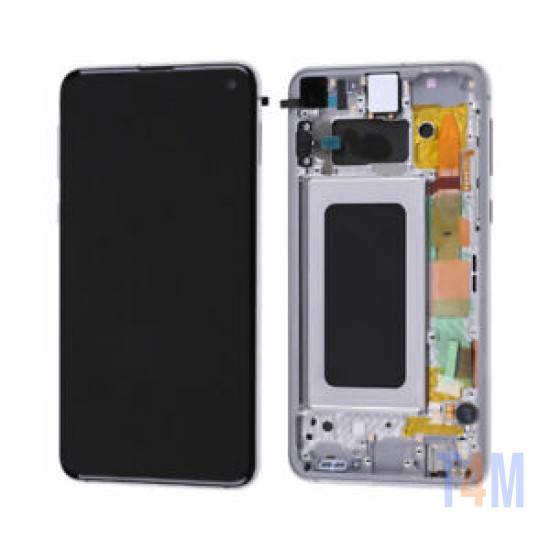 TOUCH+DISPLAY+FRAME SAMSUNG GALAXY S10E G970 PRETO (SERVICE PACK GH82-18852A/18836A)